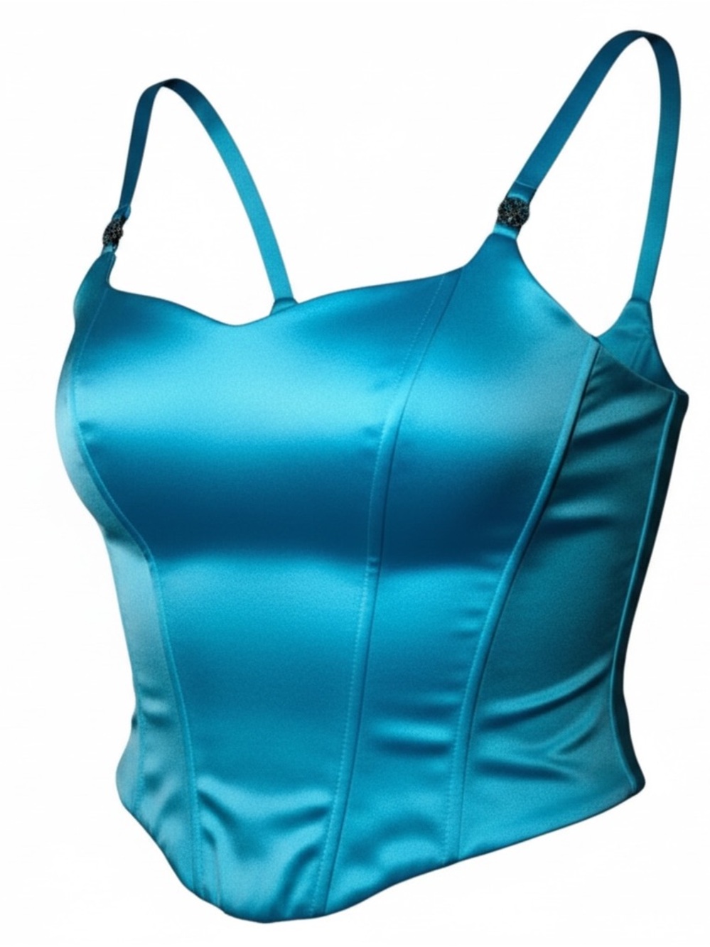 Vintage Y2K Blondie Nites Satin Corset Top